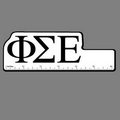 6" Ruler W/ Phi Sigma Epsilon